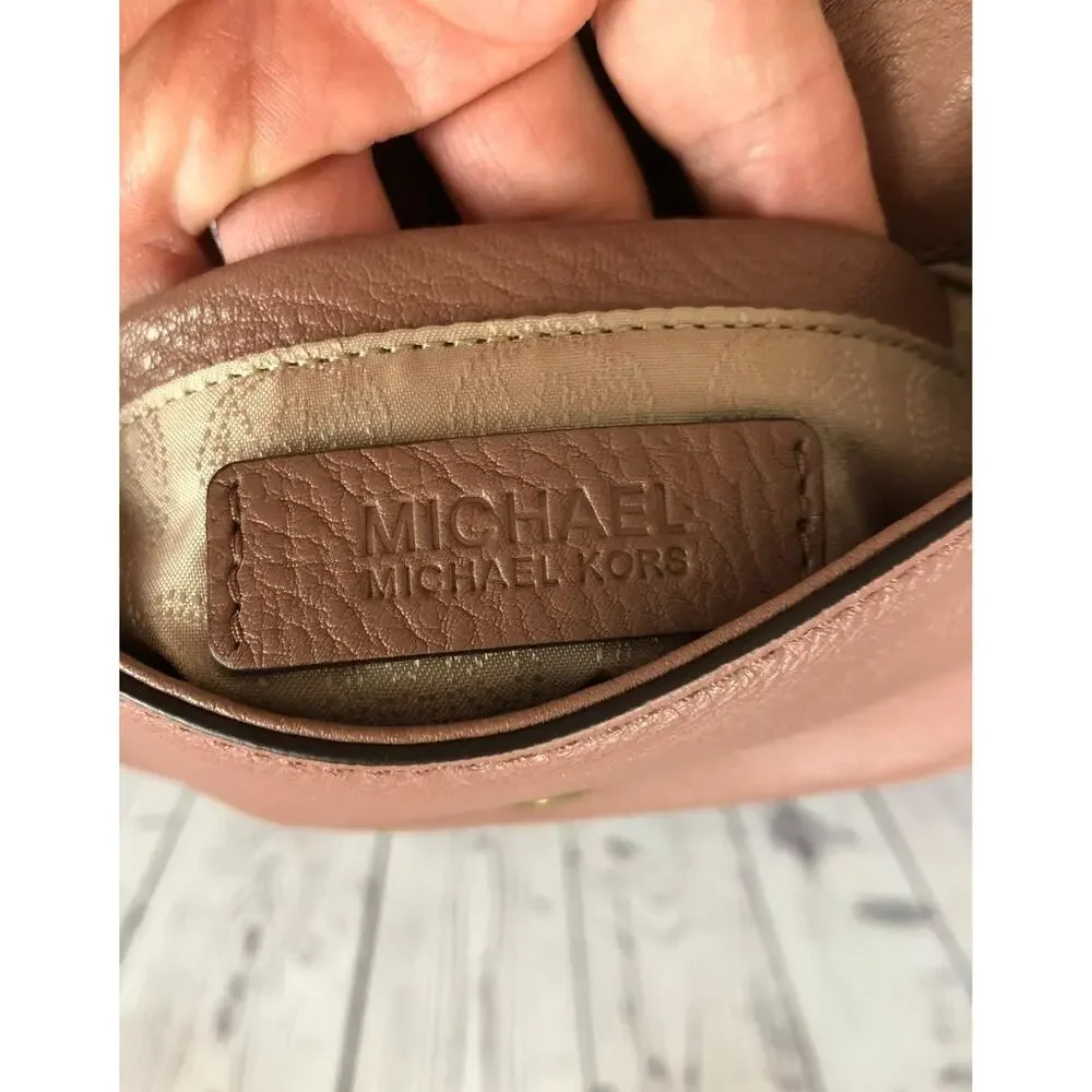Michael Kors Crossbody brown with gold chain handle